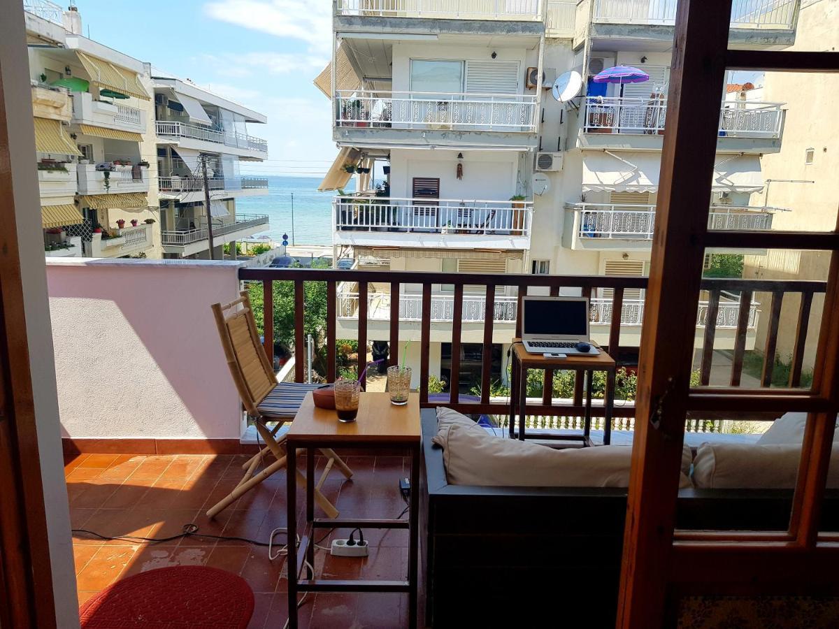 Perea Beach And Sea View Apartment Peraía Eksteriør bilde